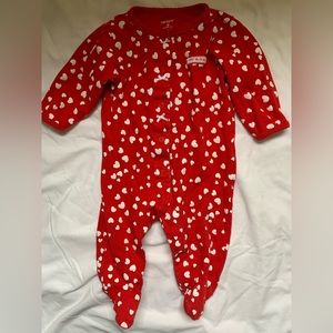 My first Valentine’s - Carter’s 9 month pajamas